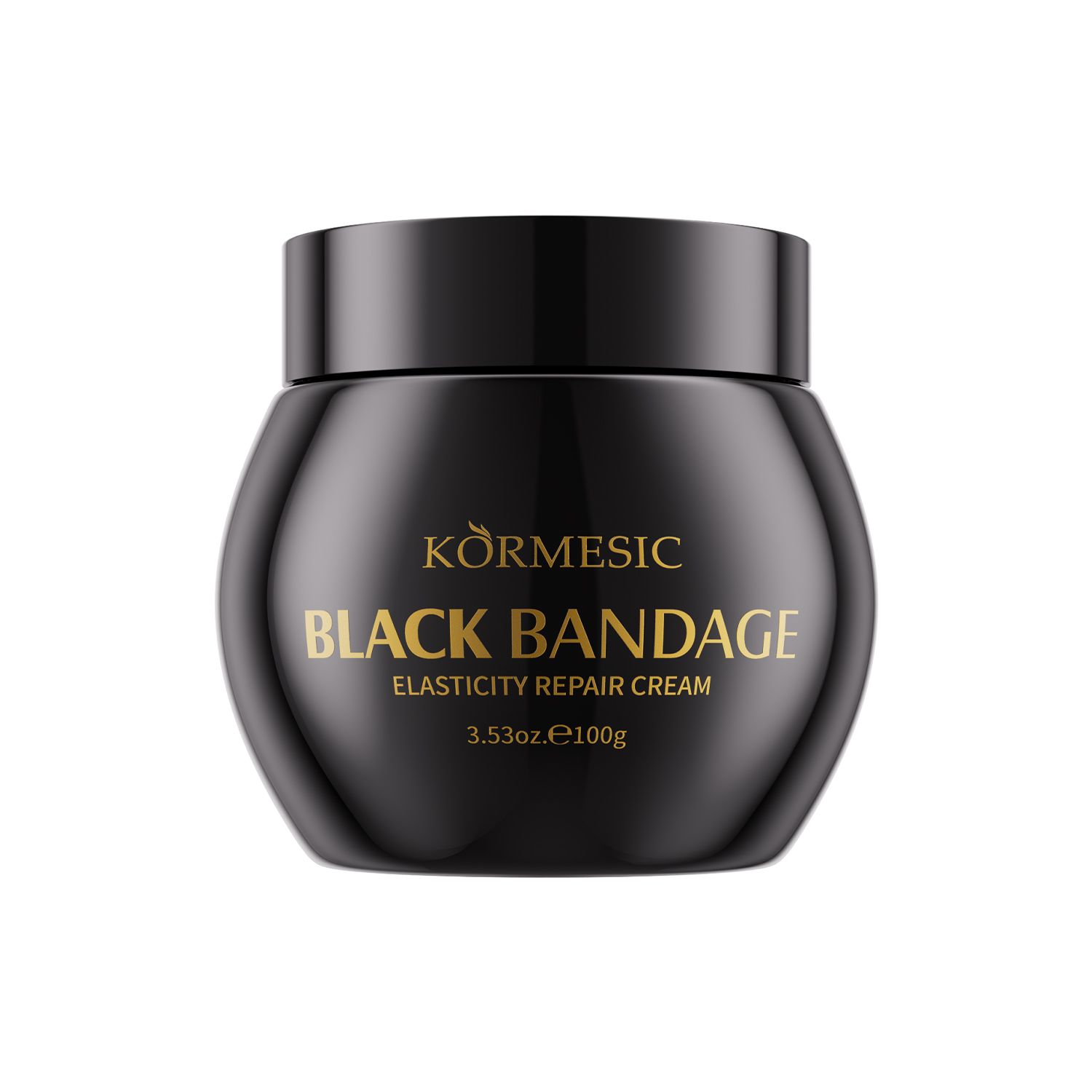 KORMESIC Black Bandage Elastic Face Cream – Barrier Repair & Deep Nourishment to Strengthen, Firm, Lift, Reshape Contours, and Restore Elasticity for Sagging, Drooping Skin (Moisturizing & Hydrating)