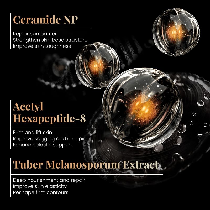 KORMESIC Black Bandage Elastic Face Cream – Barrier Repair & Deep Nourishment to Strengthen, Firm, Lift, Reshape Contours, and Restore Elasticity for Sagging, Drooping Skin (Moisturizing & Hydrating)