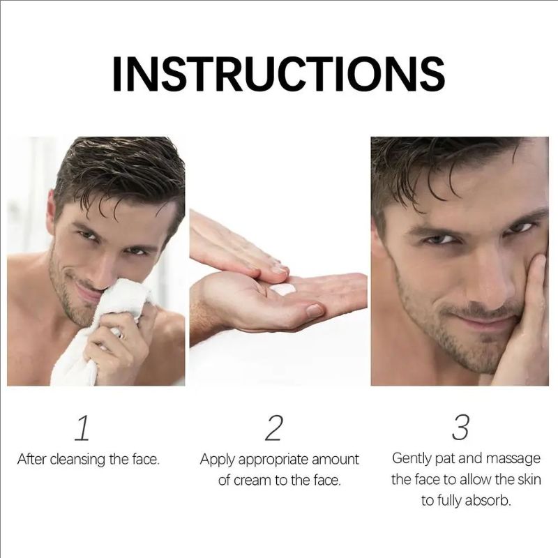 50ml Men Face Cream Whitening Cream Anti-Aging Moisturizer Pores Facial Anti Men Skin Care Skin Wrinkle Shrink Tone-Up Z9B8