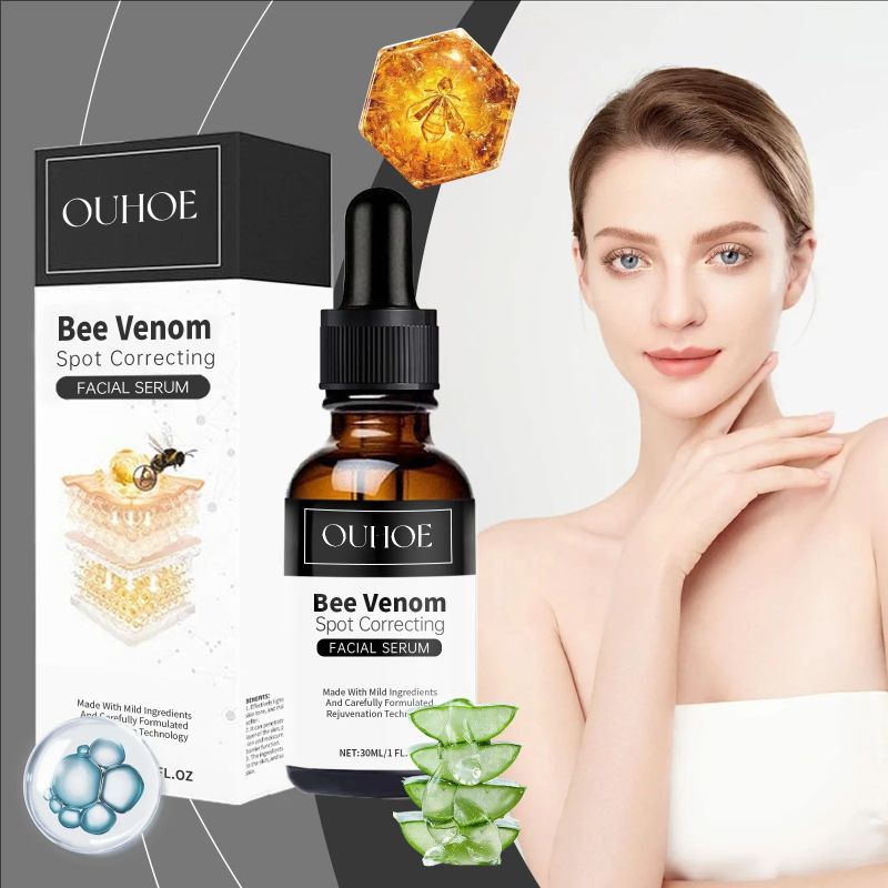 Bee Venom Serum Melanin Correrting Pigment Removal Brighten Nourish Moisturizer Revitalize Repair Firm Facial Skin Care Essence
