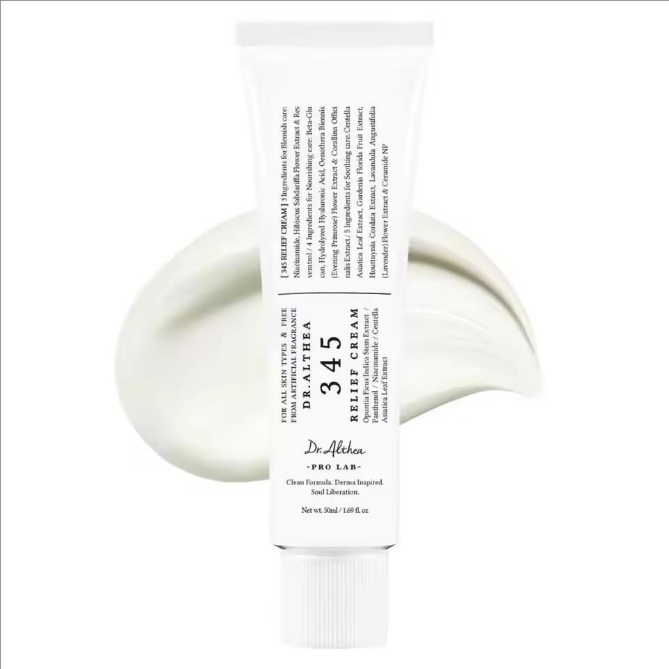 345 Relief Cream Korean Dr.Althea Antioxidant Relief Cream Soothing Hydrating Repair Clean Acne For Oily Skin Care