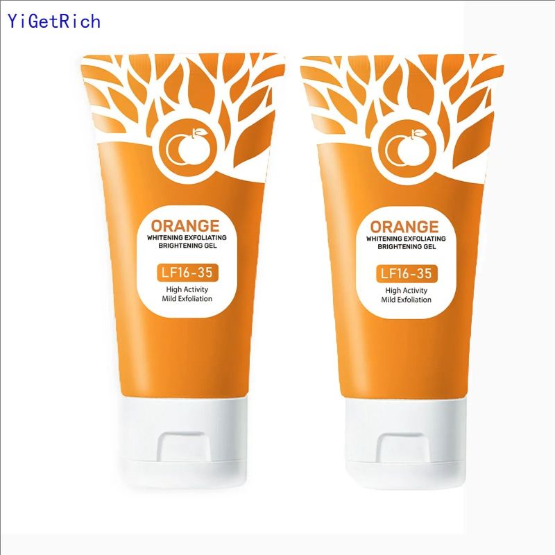 50g Orange Exfoliating Gel For Face Body Skin Orange Exfoliate Gel Face Body Scrub Gel Deep Moisturize Pore Cleansing Gift Yi