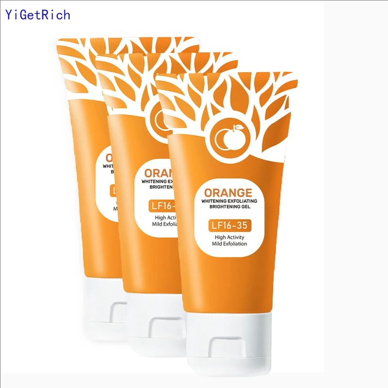 50g Orange Exfoliating Gel For Face Body Skin Orange Exfoliate Gel Face Body Scrub Gel Deep Moisturize Pore Cleansing Gift Yi