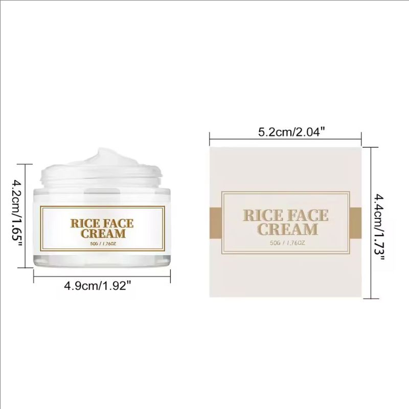 Rice Extract Face Cream And Toner Moisturizing Firming Nourishing Skin Soothing Repairing Skin Condition Facial Care Product