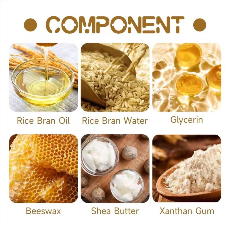 Rice Extract Face Cream And Toner Moisturizing Firming Nourishing Skin Soothing Repairing Skin Condition Facial Care Product