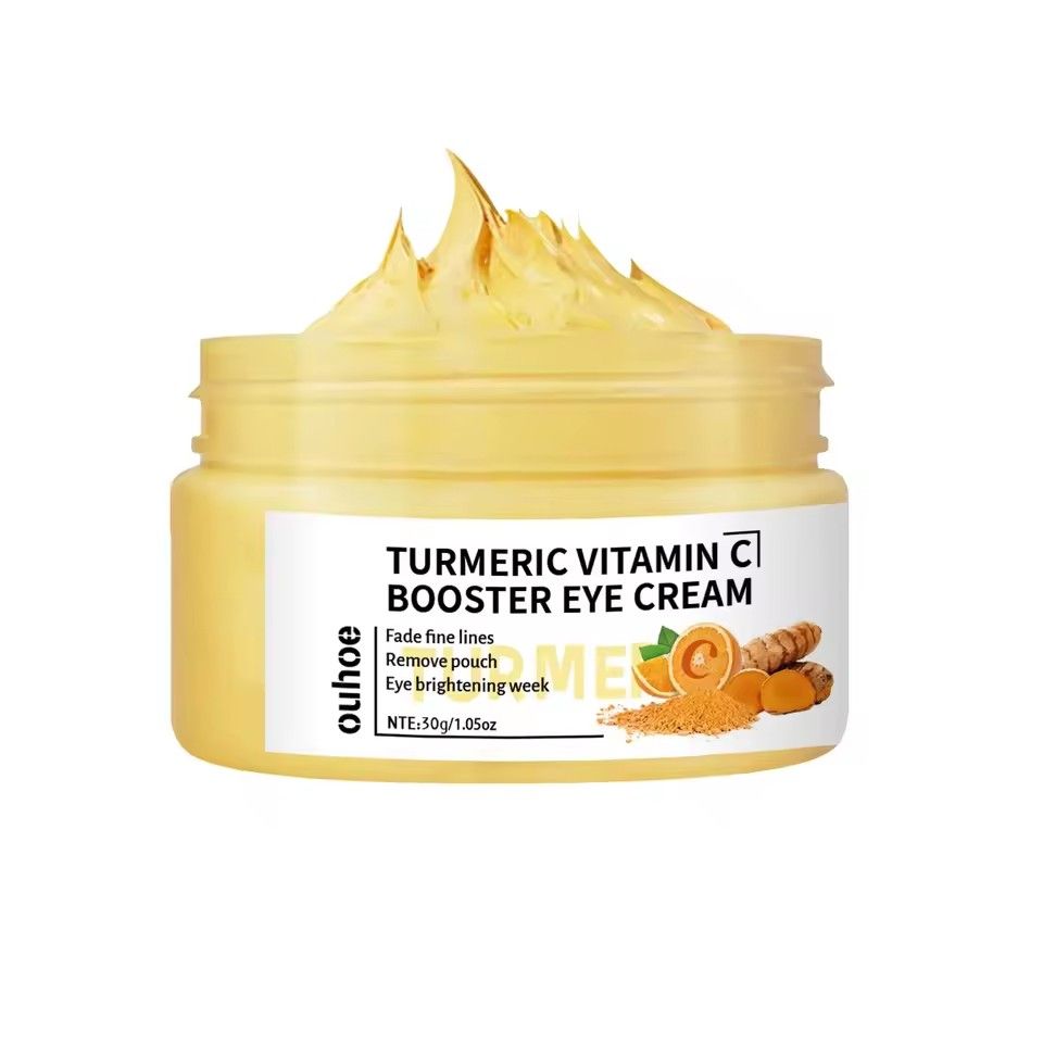Firming Eye Cream Fades Fine Lines Anti Dark Circles Wrinkle Remove Puffiness Brighten Tumeric Vitamin C Booster Eye Care Cream