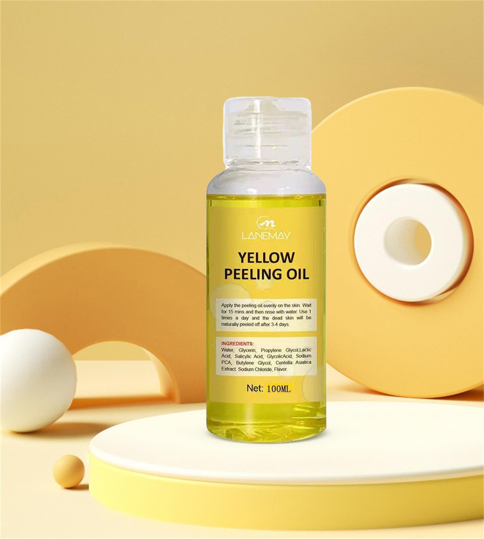 Strong Yellow Peeling Oil Bleach Dark Skin Whiten Lotion Lighten Body Elbow Knee Hand Exfoliate Dead Skin Nourish Even Skin Tone