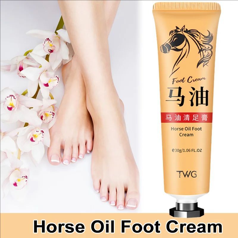 Anti Crack Foot Cream Anti-Drying Smooth Horse Oil Removal Dead Skin Callus Hand Feet Skin Care Autumn Winter Moisturizing Cream