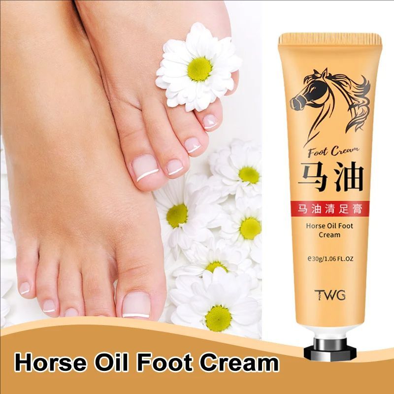 Anti Crack Foot Cream Anti-Drying Smooth Horse Oil Removal Dead Skin Callus Hand Feet Skin Care Autumn Winter Moisturizing Cream