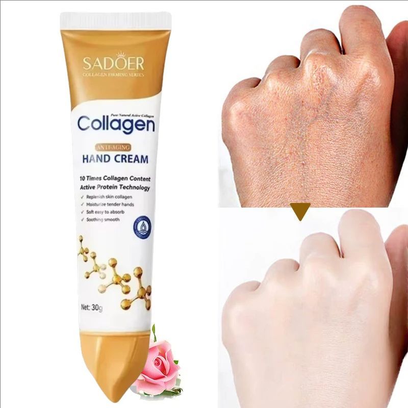 Collagen Anti-wrinkle Hand Cream Whitening Skin Anti-drying MoisturizingProducts Soften Nourish Cracked Repair Skin Hand Care