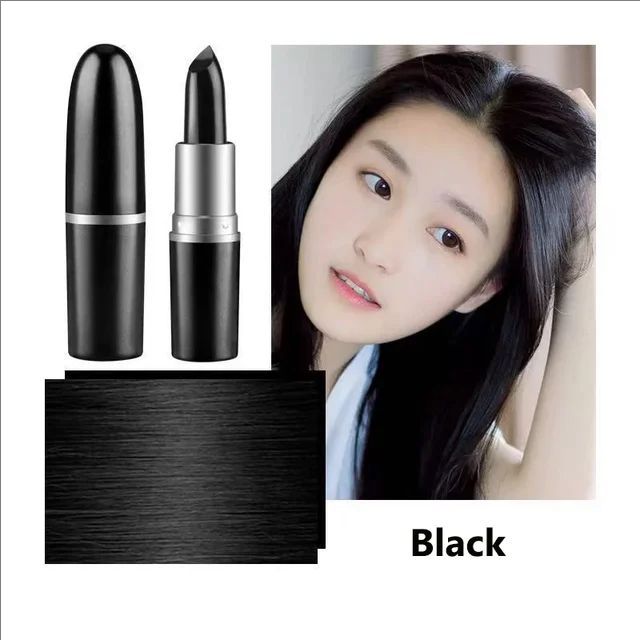 One-Time Hair Dye Pen Instant Gray Root Coverage Hair's Color Cream Stick Black Brown Fast Temporary Cover Up White Hair Pen 1pc