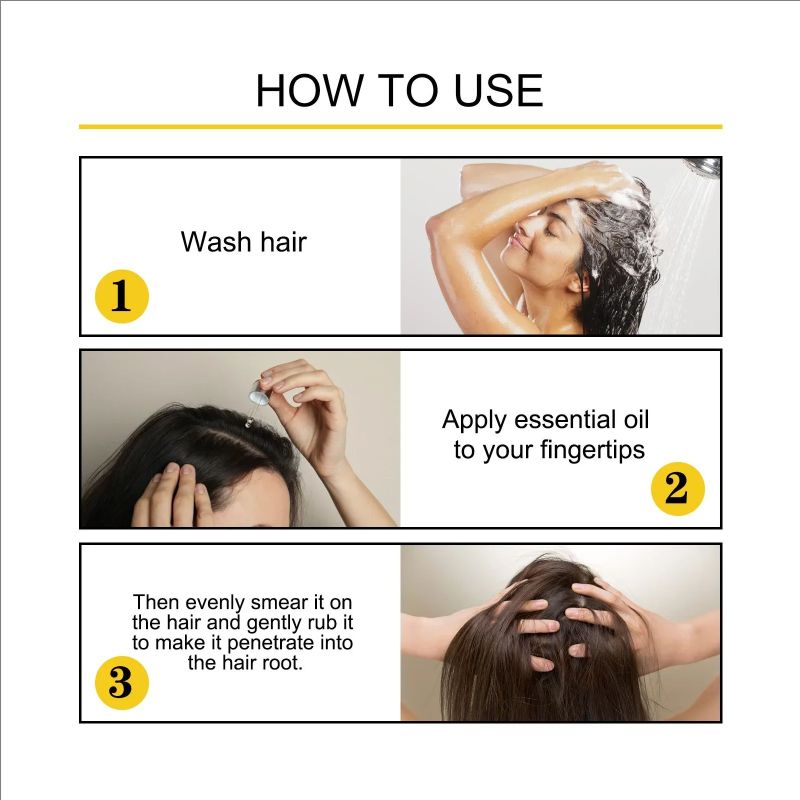 Hair Growth Essential Oil Treatment Seborrheic Alopecia Follicle Repairing Reduce Hairline Baldness Dense Grow Fast Hairs Lotion