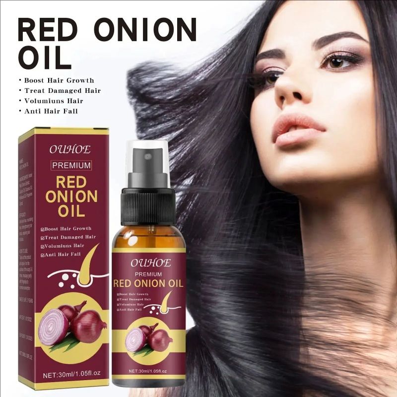 Hair Growth Serum Spray Prevent Hair Loss Scalp Treatment Improve Alopecia Strengthening Anti Dry Frizz Red Onion Essential Oil