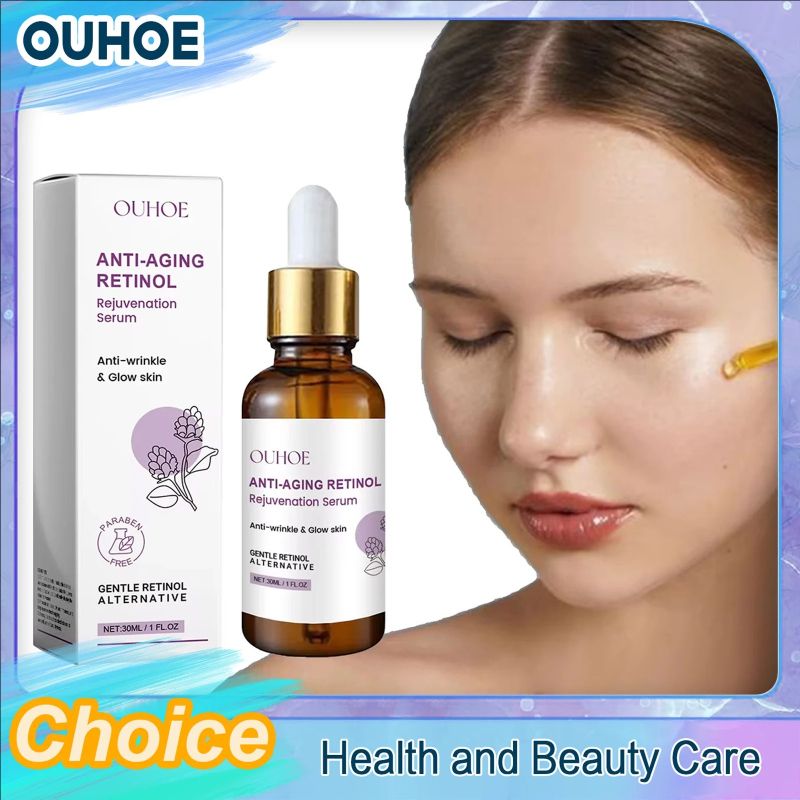 Retinol Face Serum Forehead Fine Lines Removal Collagen Lifting Repair Firm Moisturizing Glowing Rejuvenation Essence Skin Care
