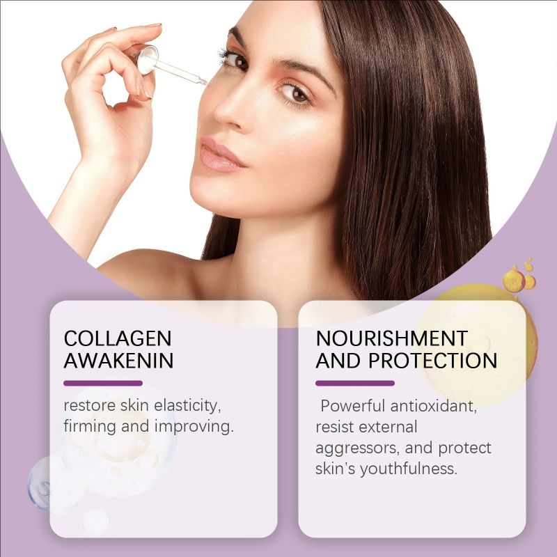 Retinol Face Serum Forehead Fine Lines Removal Collagen Lifting Repair Firm Moisturizing Glowing Rejuvenation Essence Skin Care