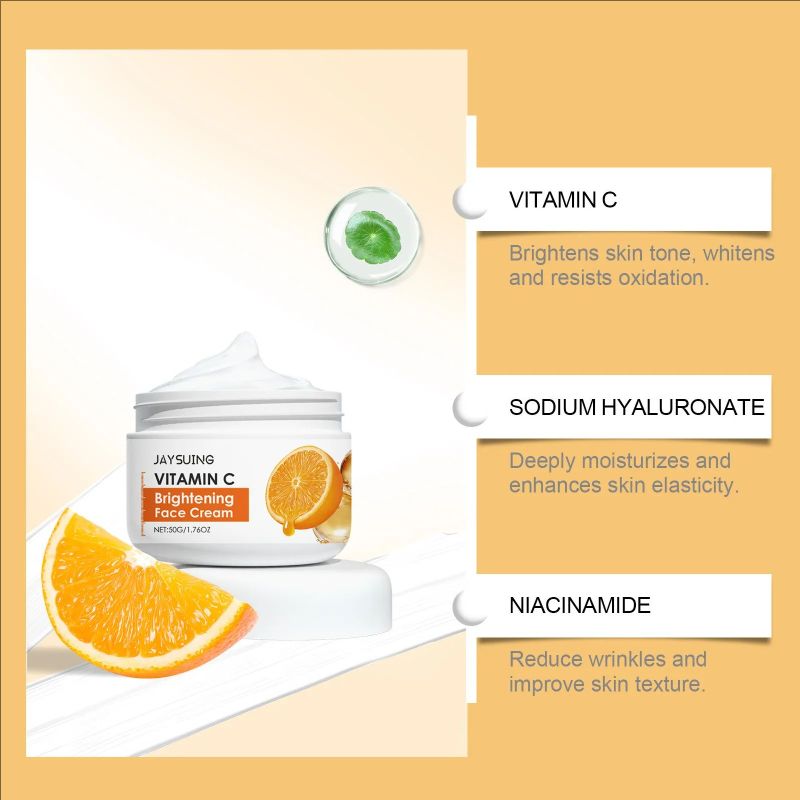Vitamin C Face Cream Improve Dullness Lightening Anti-Wrinkle Firming Fine Lines Moisturizing Refreshing Brightening Skin Care