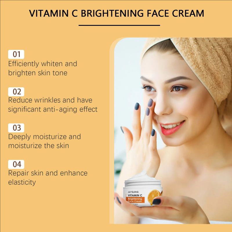 Vitamin C Face Cream Improve Dullness Lightening Anti-Wrinkle Firming Fine Lines Moisturizing Refreshing Brightening Skin Care