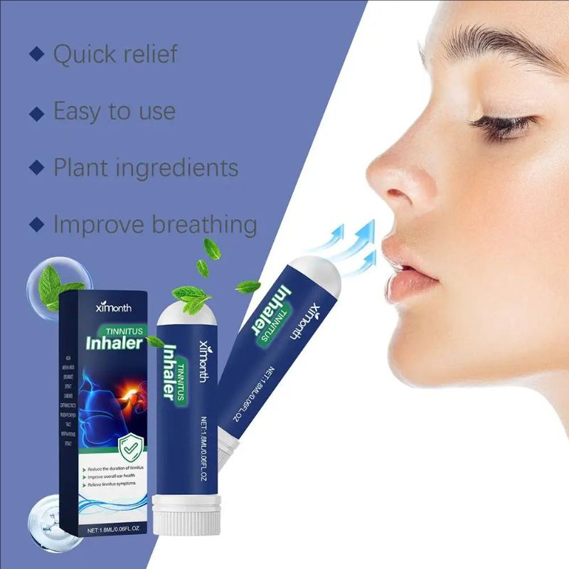 2pcs Instant Tinnitus Relief Nasal Inhalers Treatment Relieve Tinnitus Itching Earache Ear Hard Hearing Treatment Health Care