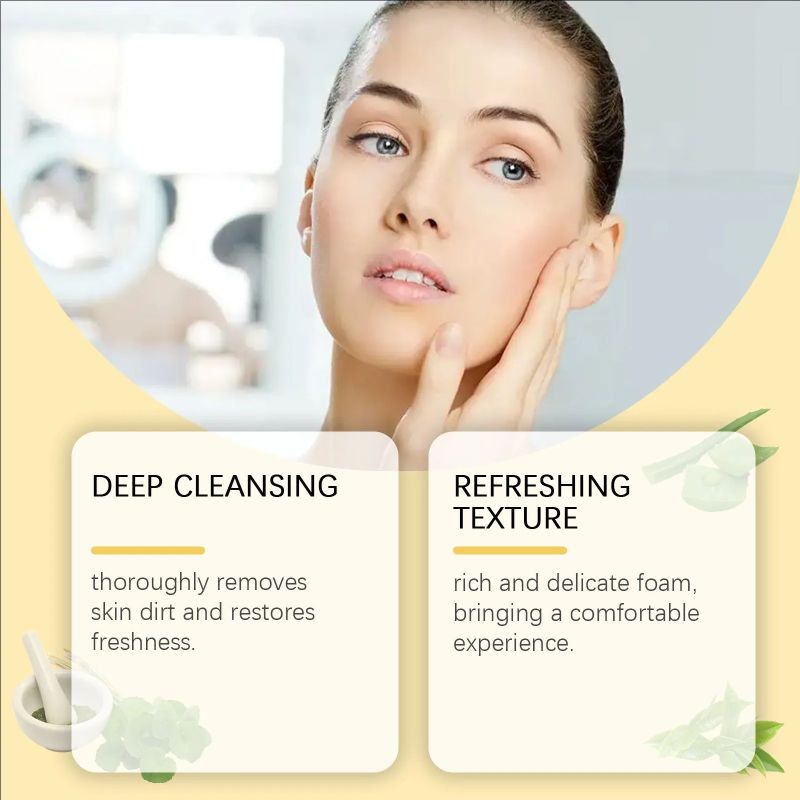 Salicylic Cleansing Milk Anti-Acne Cleanser Whitening Cleanser Deep Cleansing Gently Regulates Sebum Secretion 80g