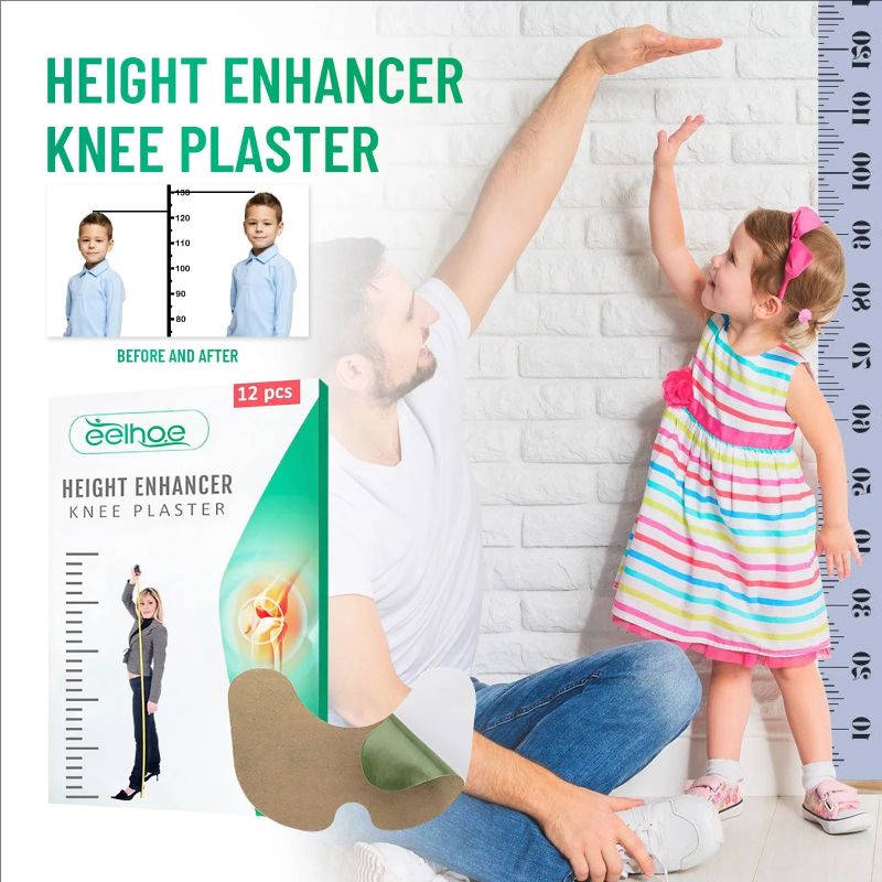 Herbal Height Enhancer Knee Plaster Plantar Acupoint Promote Bone Growth Sticker Adults Children Teenagers Growth Taller Patches