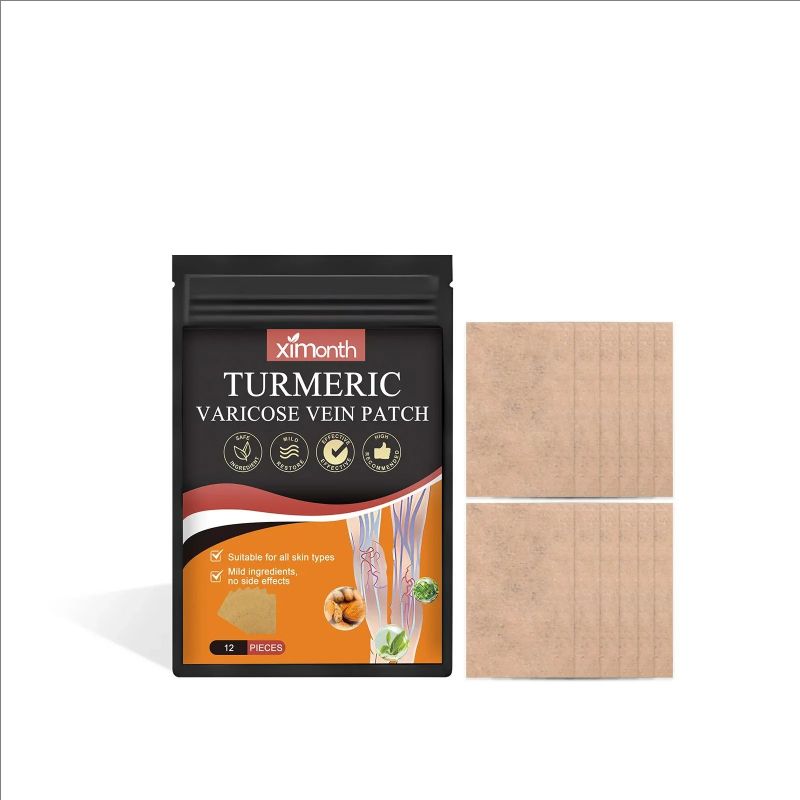 12PCS/Bag Unisex Varicose Veins Treatment Patch Legs Sore Swelling Plaster Promote Metabolism Promote Smooth Blood Circulation