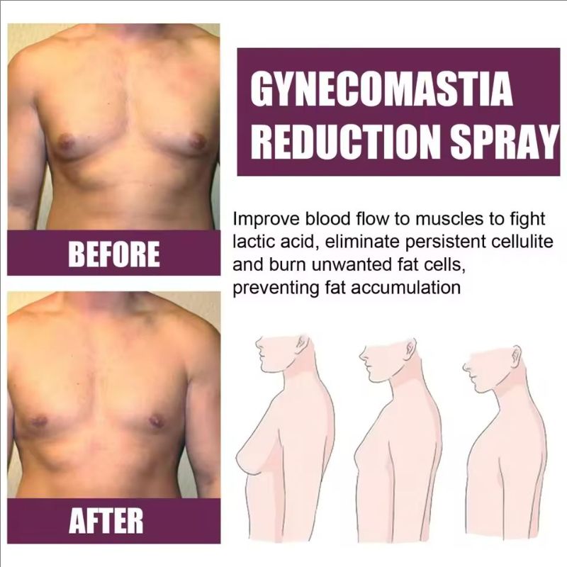South Moon Men's Breast Firming spray Massage Reduce Firming Breast and Chest Muscle Shaping spray