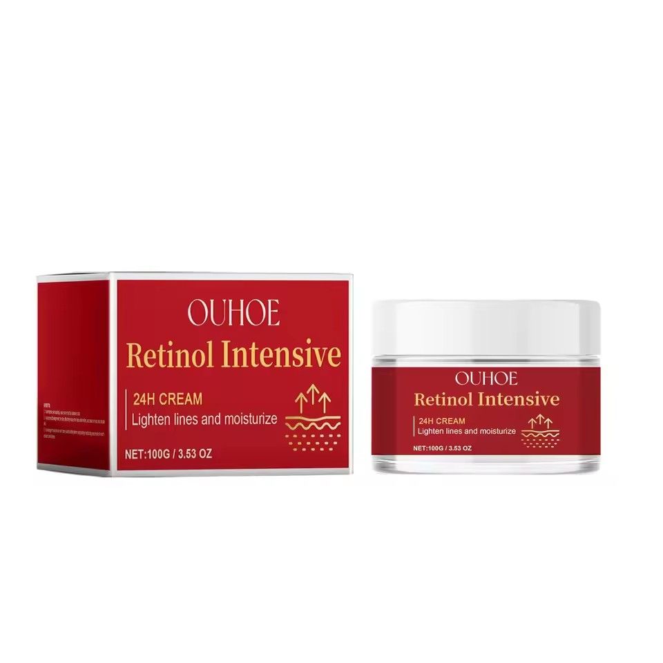 Retinol Face Cream Firming Lift Shrink Pores Fade Fine Lines Smooth Nourishing Brighten Moisturizer Anti-Drying Repair Skin Care