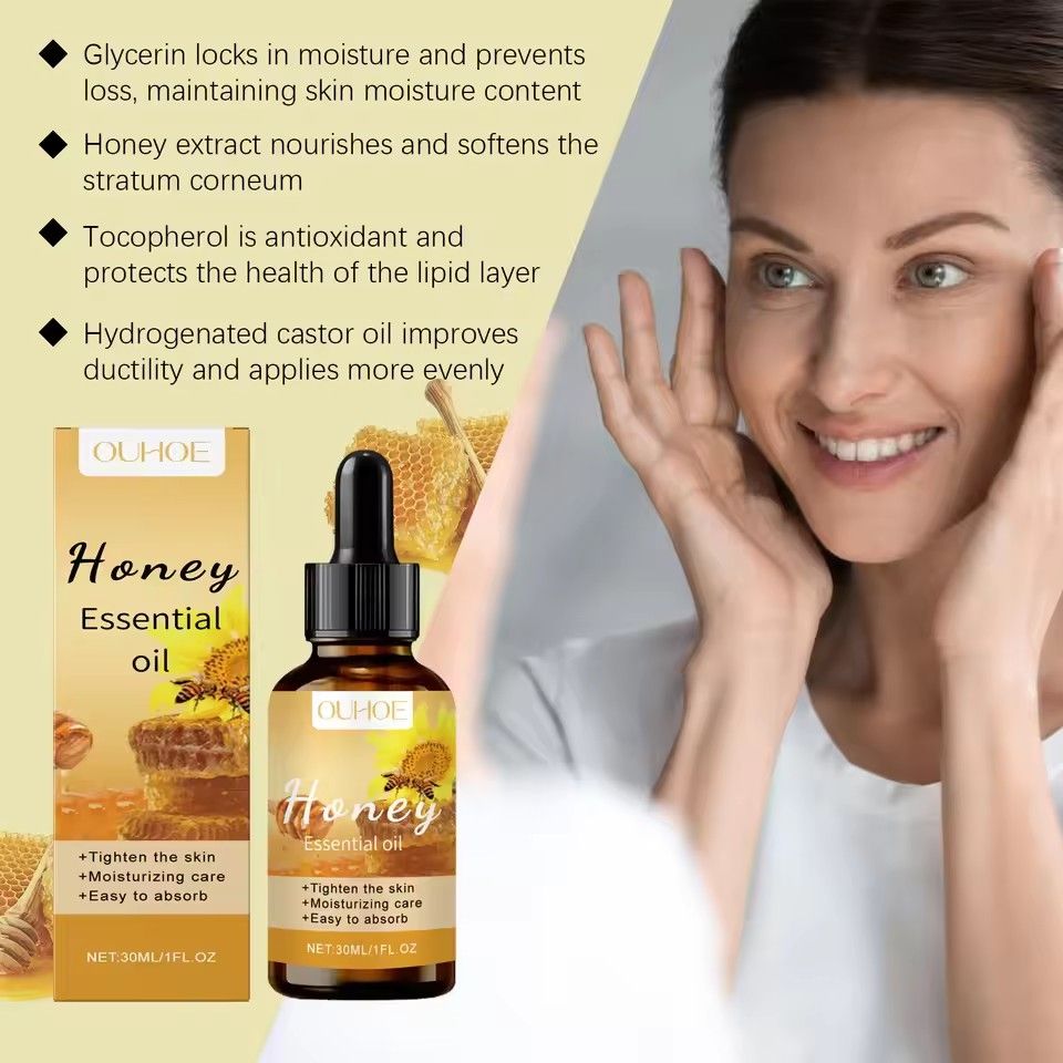 Honey Essential Oil Tightening Repairing Moisturizing Fine Line Removal Smoothing Soothing Anti Dryness Facial Body Massage Oil