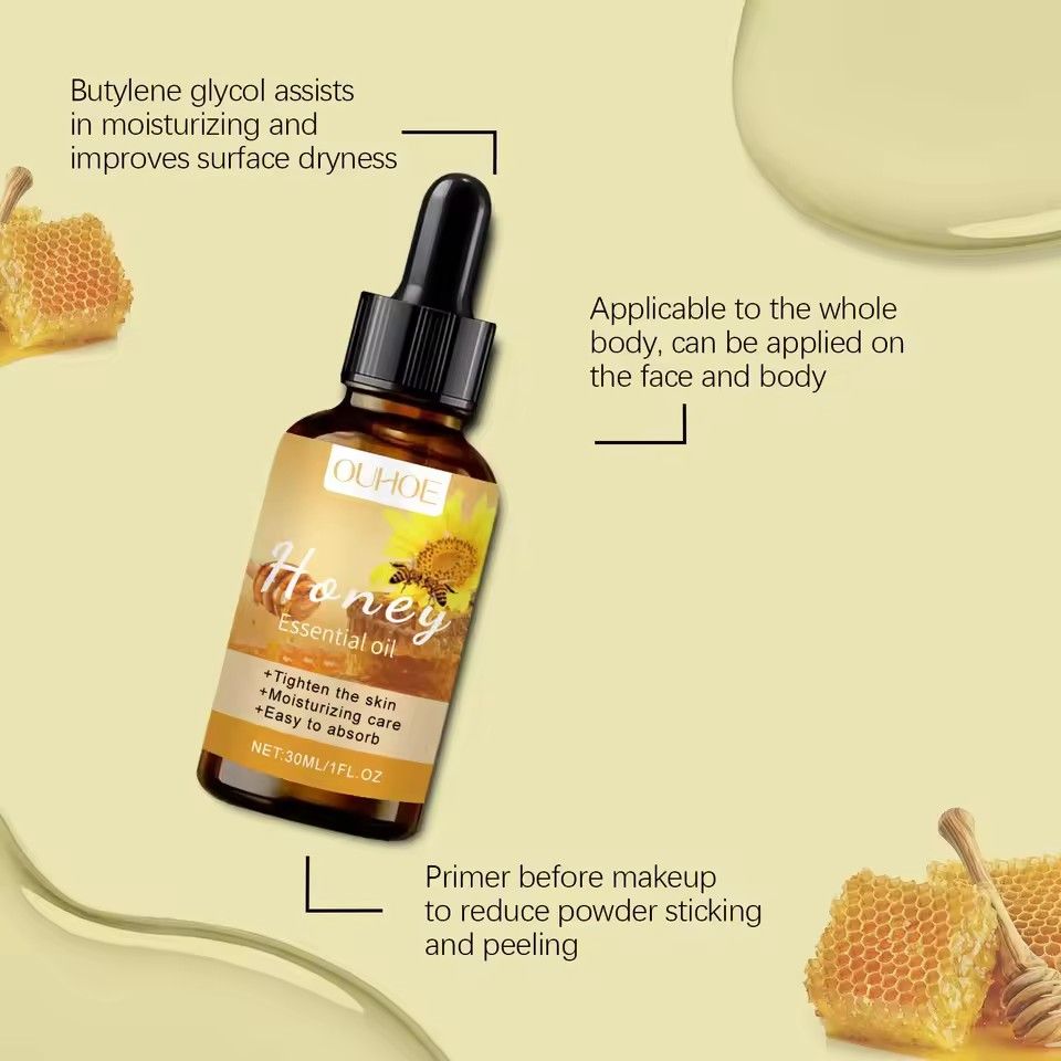 Honey Essential Oil Tightening Repairing Moisturizing Fine Line Removal Smoothing Soothing Anti Dryness Facial Body Massage Oil