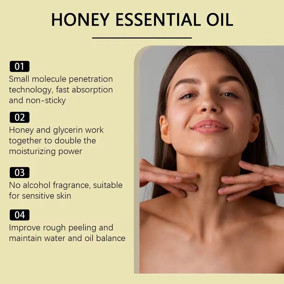 Honey Essential Oil Tightening Repairing Moisturizing Fine Line Removal Smoothing Soothing Anti Dryness Facial Body Massage Oil