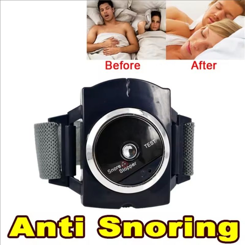 Professional Electronic Auto Anti Snore Wristband New Cessation Cure Solution Sleeping Night Guard Aide Snore Go Away Biosensor