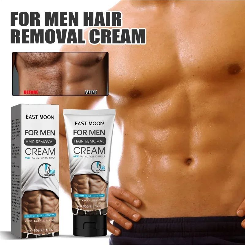 Men's hair removal cream chest hair Legs Arms armpit Beard remover Body Skin Beauty for man Painless Permanent depilation wax
