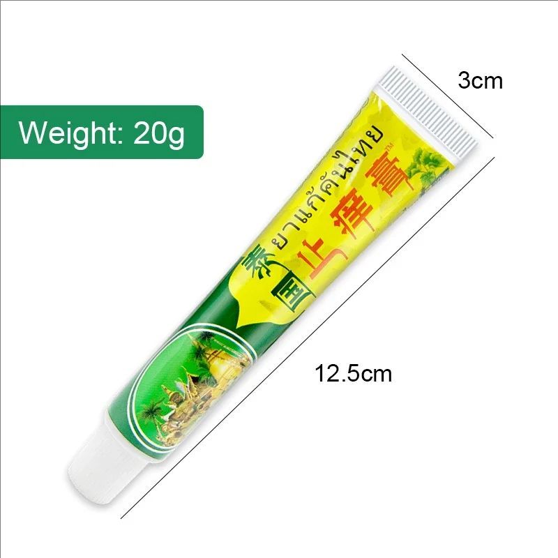 4pcs Thailand Skin Treatment Ointment Psoriasis Cream Anti-itch Repair Damaged Skin Mint Cooling Cream Dermatitis Eczema S074