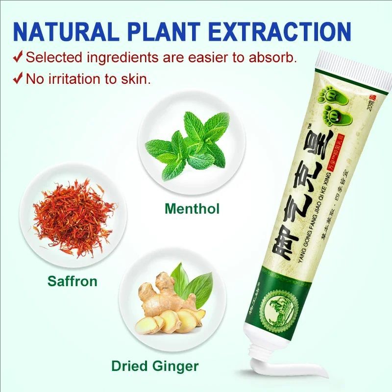 Foot Tinea Pedis Treatment Cream Treat Beriberi Ointment Anti-itch Inhibits Fungus Peeling Athlete Foot Medical Cream A942