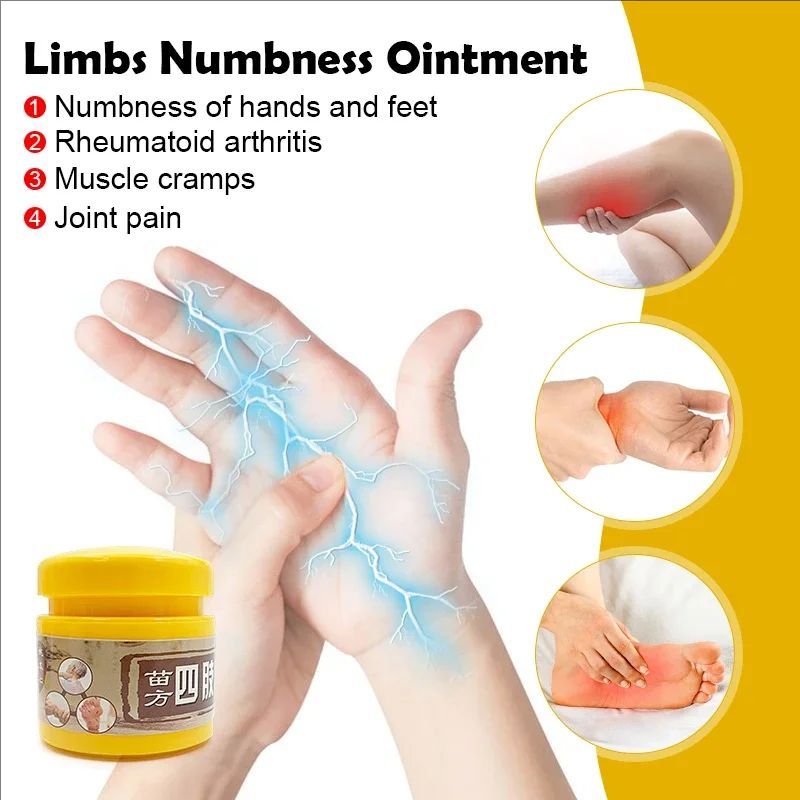 Finger Joint Stiffness Relief Ointment Relax Muscles Improve Blood Circulation Joint Muscle Pain Relief Herbal Cream
