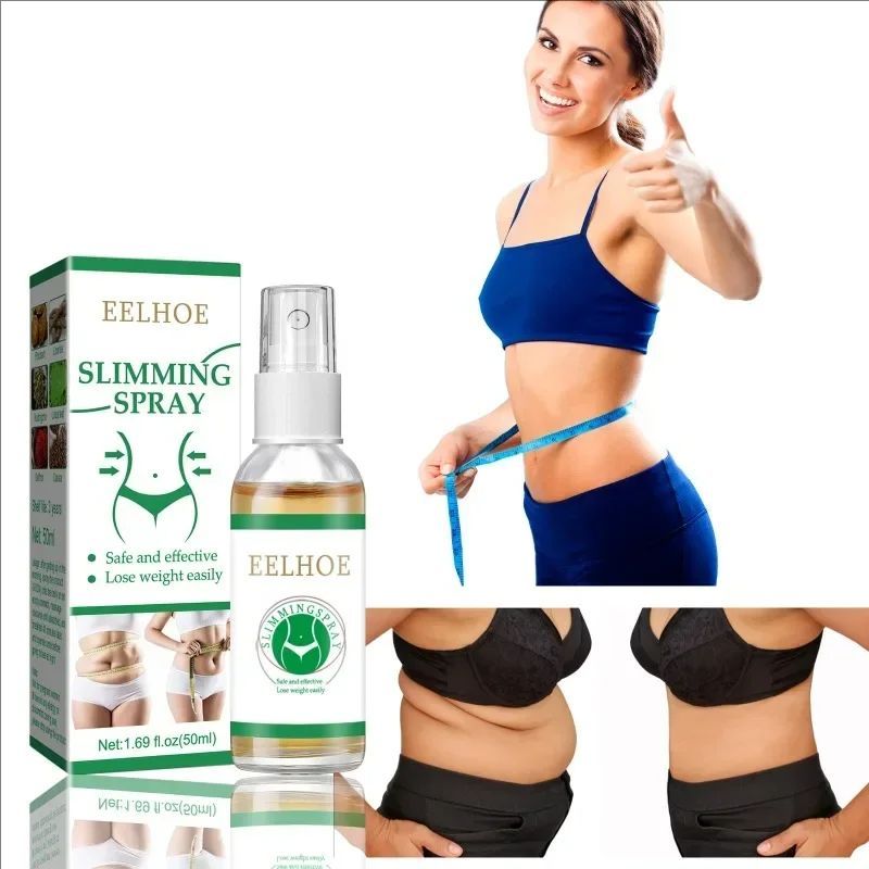 Body Slimming Spray Herbal Fast Slim Fat Burning Promote Weight Loss Firming Skin Anti Cellulite Spray for Belly Leg Waist 50ml