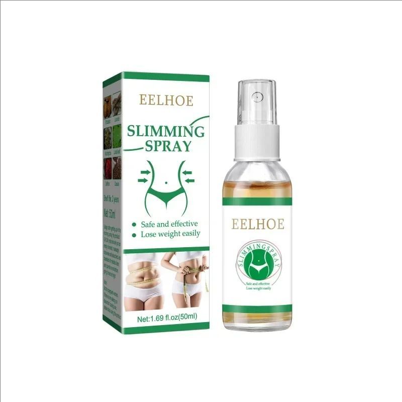 Body Slimming Spray Herbal Fast Slim Fat Burning Promote Weight Loss Firming Skin Anti Cellulite Spray for Belly Leg Waist 50ml