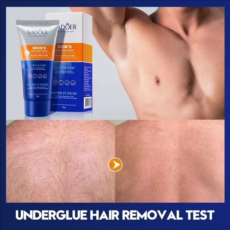 Professional hair removal wax for men Painless chest hair Legs Arms armpit Beard remover Body Skin Permanent depilation cream