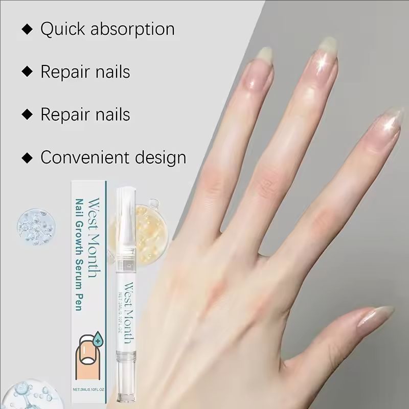 Nail Growth Serum Pen Brittled Cracked Nail Care Preventing Dryness And Peeling Cuticle Nutrition Solution Nail Serum New