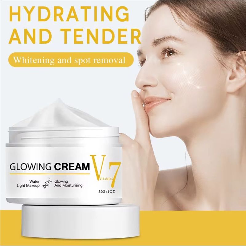 V7 Brightening Face Cream Can Lighten The Dark Spots Whiten Brighten Deeply Moisturize The Skin Suitable for All Skin Types