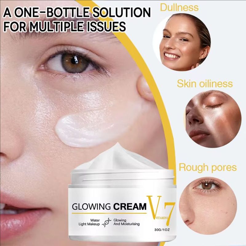 V7 Brightening Face Cream Can Lighten The Dark Spots Whiten Brighten Deeply Moisturize The Skin Suitable for All Skin Types