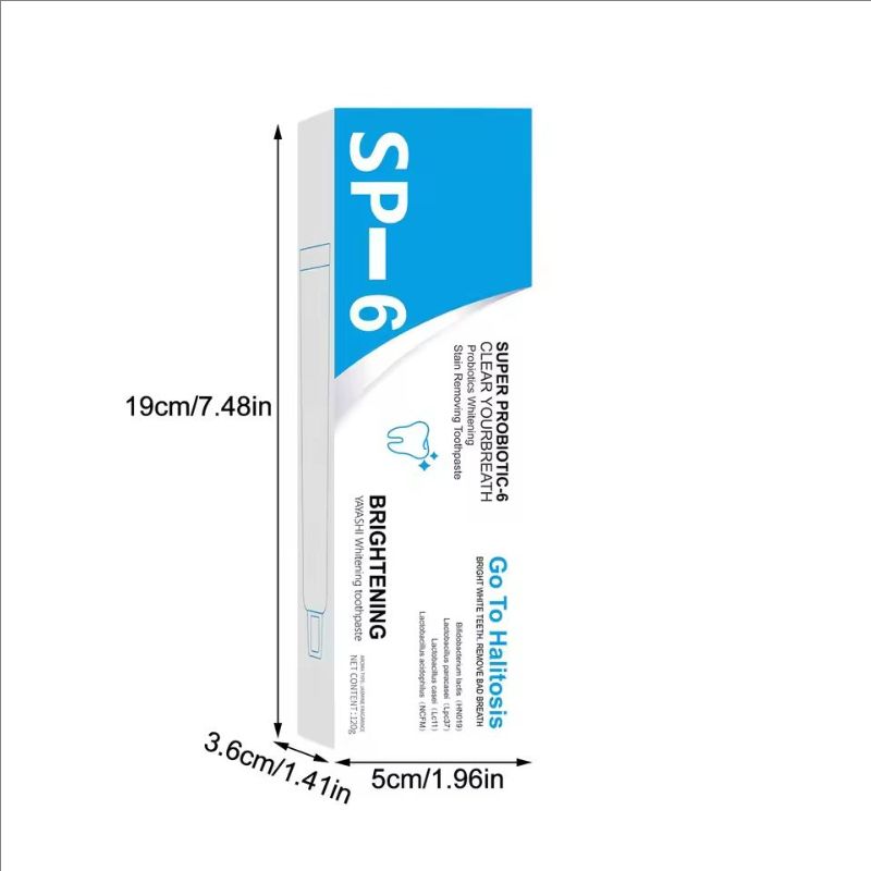 120g Sp-6 Probiotic Toothpaste, Whitening Toothpaste, Fresh, Breath, Toothpaste, Toothpaste, Stain Removal, Complete Tooth Care