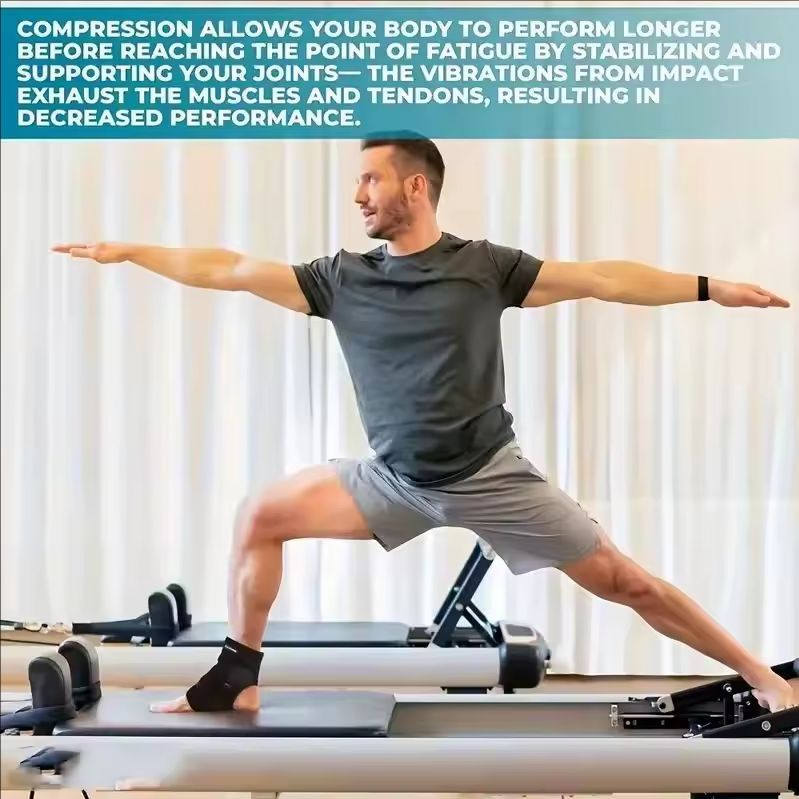 Adjustable Ankle Brace Breathable & Comfortable Elastic Ankle Support Sleeve Running Basketball Volleyball Foot Tendon Support