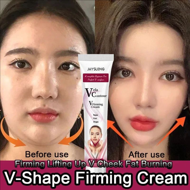 V-Shape Face Slimming Cream Remove Double Chins Firming Lifting Up V Cheek Fat Burning Anti-aging Shaping Massage Care Products