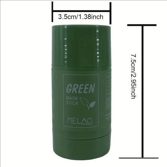 MELAO Green Tea Mask Stick - Green Tea Cleansing Mask - Green Tea Mask - Natural Ingredients,Deep Cleaning,Oil Control