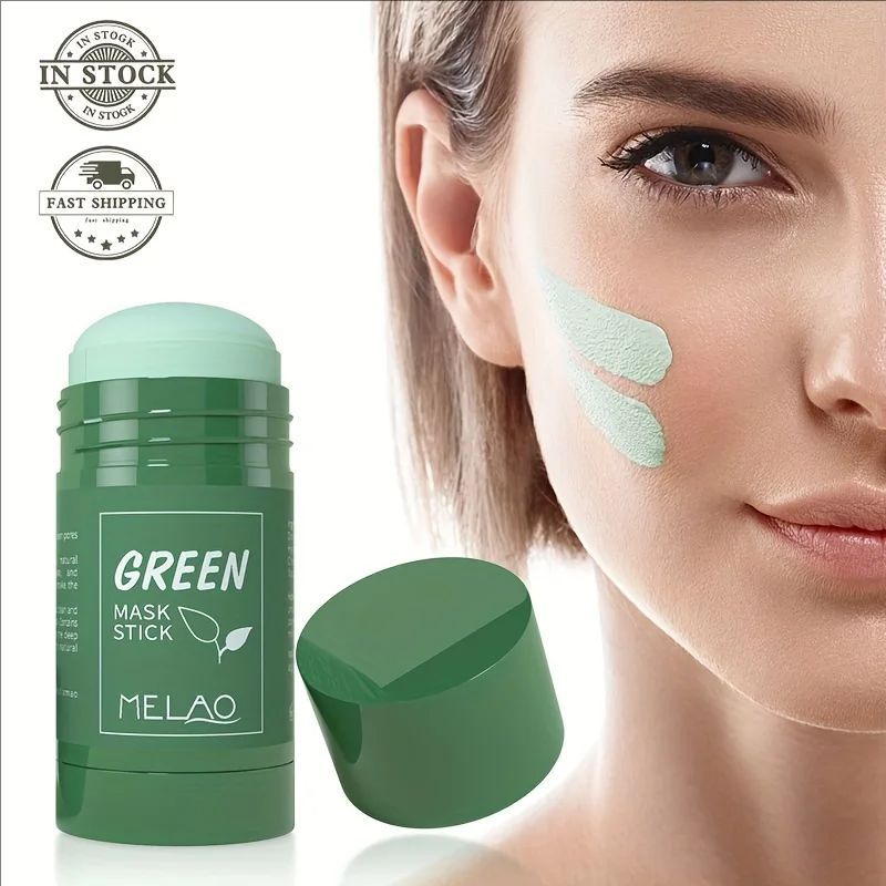 MELAO Green Tea Mask Stick - Green Tea Cleansing Mask - Green Tea Mask - Natural Ingredients,Deep Cleaning,Oil Control