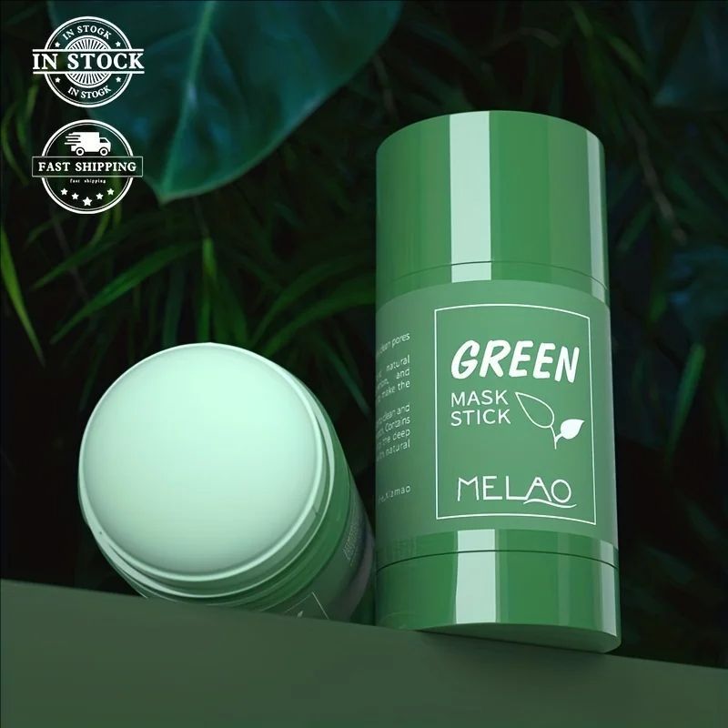 MELAO Green Tea Mask Stick - Green Tea Cleansing Mask - Green Tea Mask - Natural Ingredients,Deep Cleaning,Oil Control