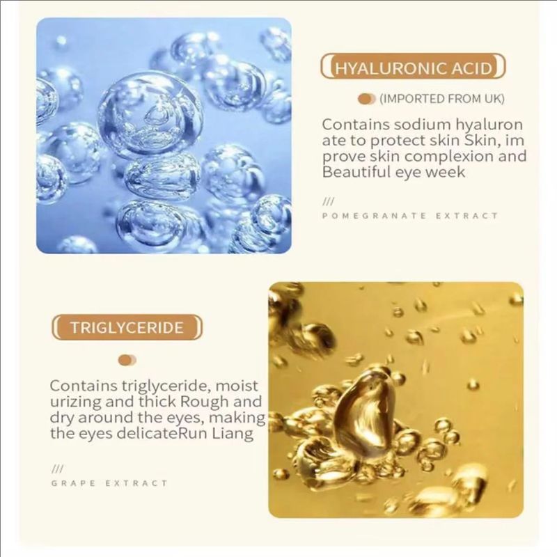 Rice Raw Pulp Serum Hyaluronic Acid Face Nourishing Moisturizing Whitening Anti-Wrinkle Shrinks Pores Skin Care Beauty Health