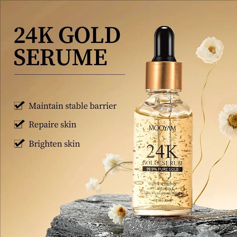 Rice Raw Pulp Serum Hyaluronic Acid Face Nourishing Moisturizing Whitening Anti-Wrinkle Shrinks Pores Skin Care Beauty Health