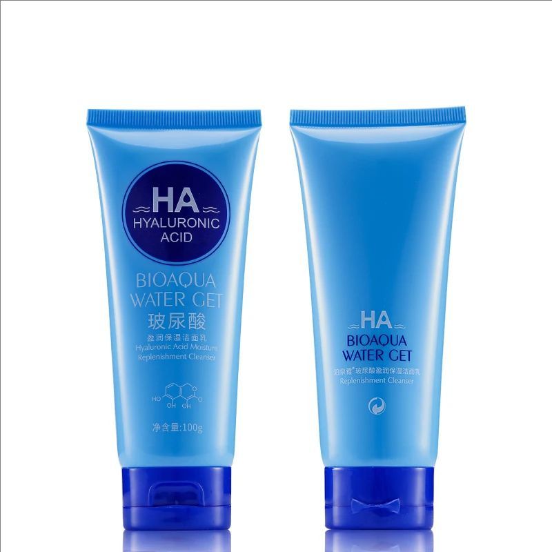 BIOAQUA Brand Hyaluronic Acid Facial Pore Cleanser Moisturizing Deep Cleaning Washing Whitening Hydrating Tender Face Skin Care